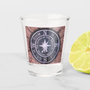 Center of the Universe in Wallace Idaho Shot Glass