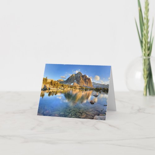 Center Peak over Lower Golden Bear Lake _ Sierra Card