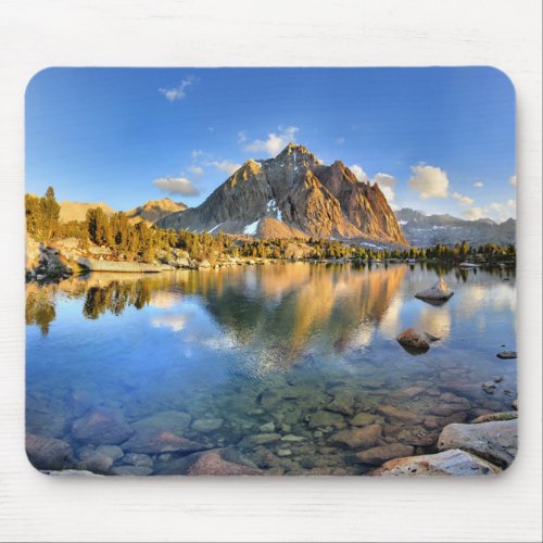 Center Peak over Lower Golden Bear Lake _ Sierra Mouse Pad