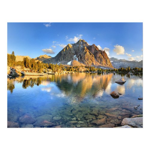 Center Peak over Lower Golden Bear Lake _ Sierra Photo Print