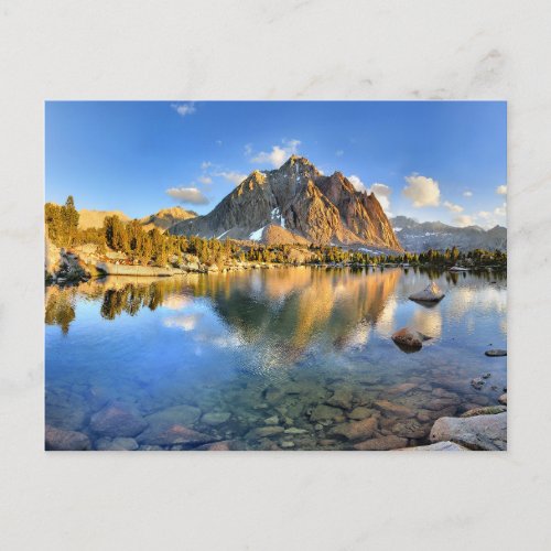 Center Peak over Lower Golden Bear Lake _ Sierra Postcard