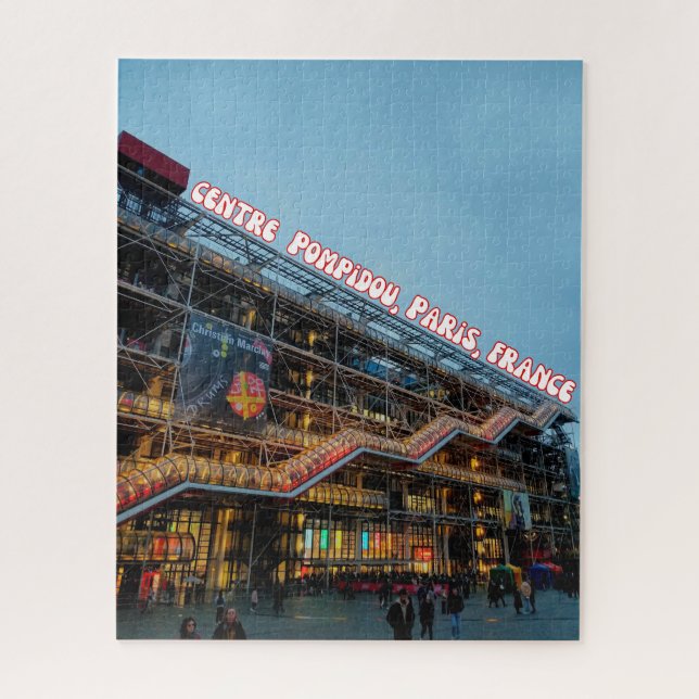 Center Pompidou, Paris, France Jigsaw Puzzle (Vertical)
