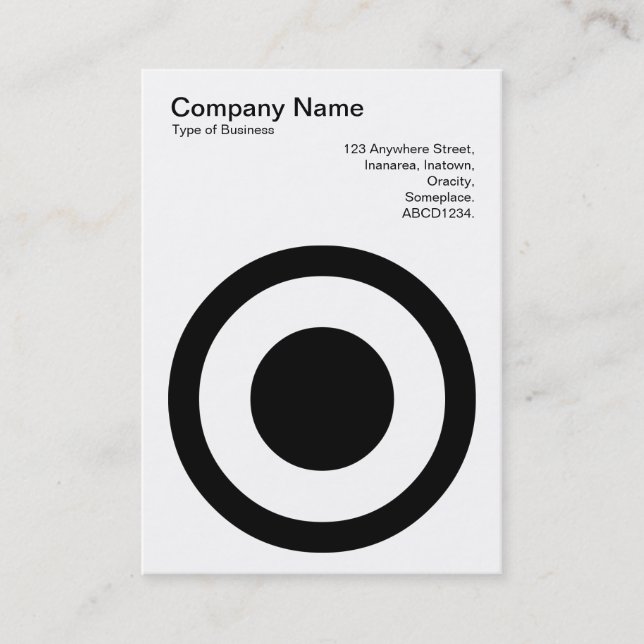 Center Spotted Circle II Business Card (Front)