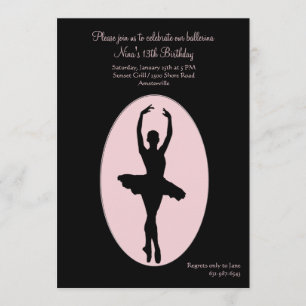 Center Stage Ballerina Invitation