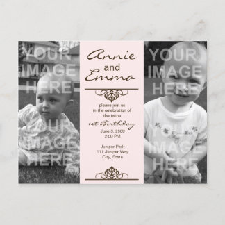 Center Stage Invitation Postcard