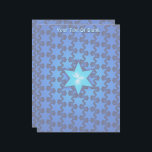 Center Star Letterhead<br><div class="desc">A 3D fractal image with a central, light blue Magen David (Star of David) superimposed on a array of slightly darker Magens David. Customize by adding your own text.</div>