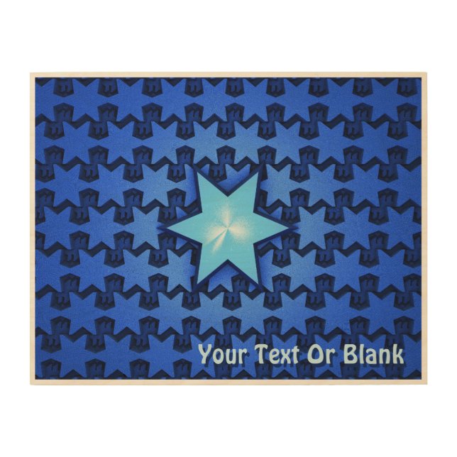 Center Star Wood Wall Decor (Front)