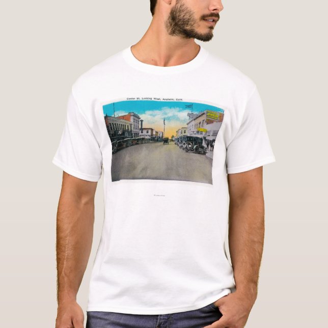 Center Street Looking WestAnaheim, CA T-Shirt (Front)