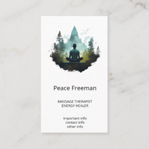 Center Within   Forest Meditation Business Card
