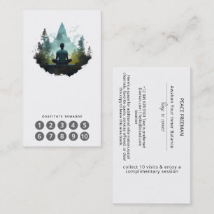 Center Within Forest Meditation Business Card