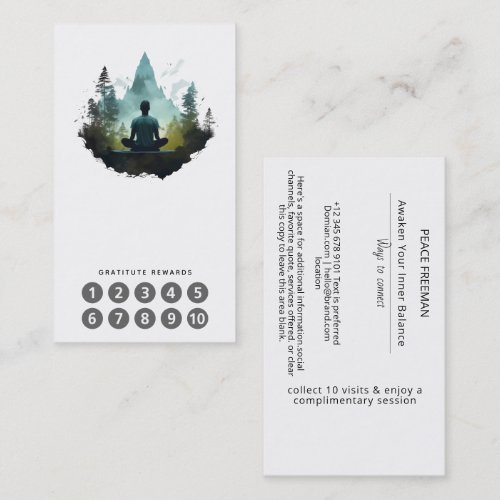 Center Within | Forest Meditation Business Card