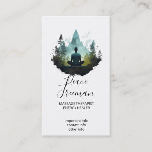 Center Within   Forest Meditation Business Card