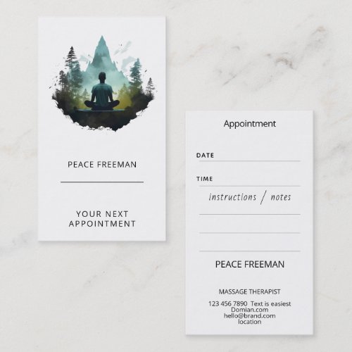Center Within | Forest Meditation Business Card