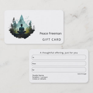 Center Within Forest Meditation Business Card