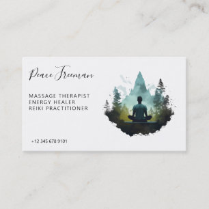 Center Within Forest Meditation Business Card