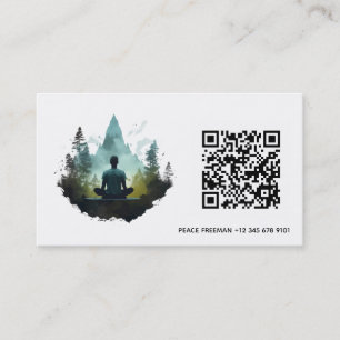 Center Within Forest Meditation Business Card