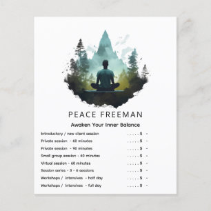 Center Within Forest Meditation Flyer