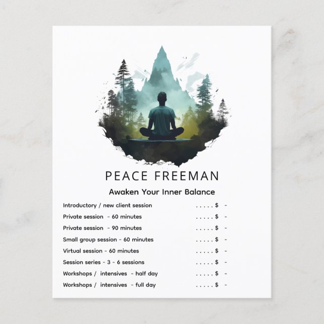 Center Within | Forest Meditation Flyer (Front)