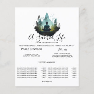 Center Within Forest Meditation Flyer