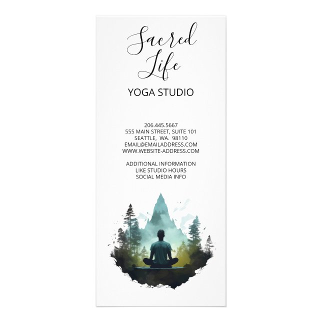 Center Within | Forest Meditation Rack Card (Back)
