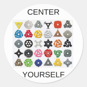 Center Yourself Classic Round Sticker
