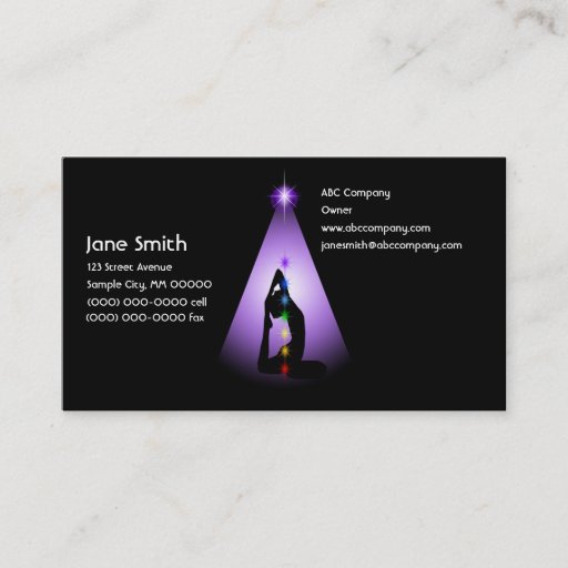 Customizable Centered Business Card