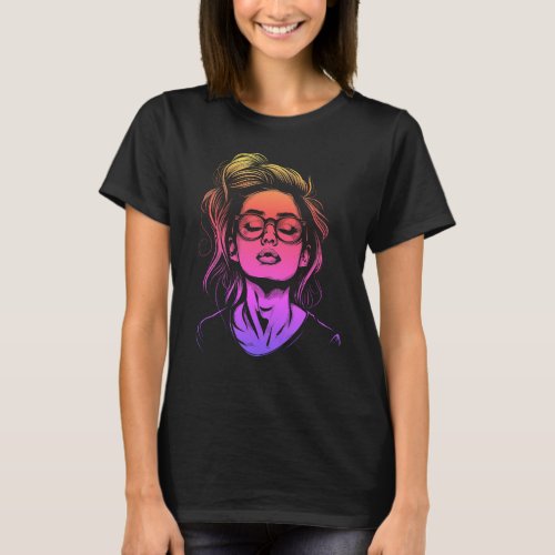 Centered Calm  Vibrant Portrait T_Shirt