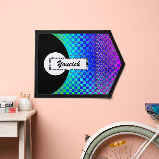 Centesimal 12Digit Fibonacci Sequence by K Yoncich Pennant (Insitu 2)