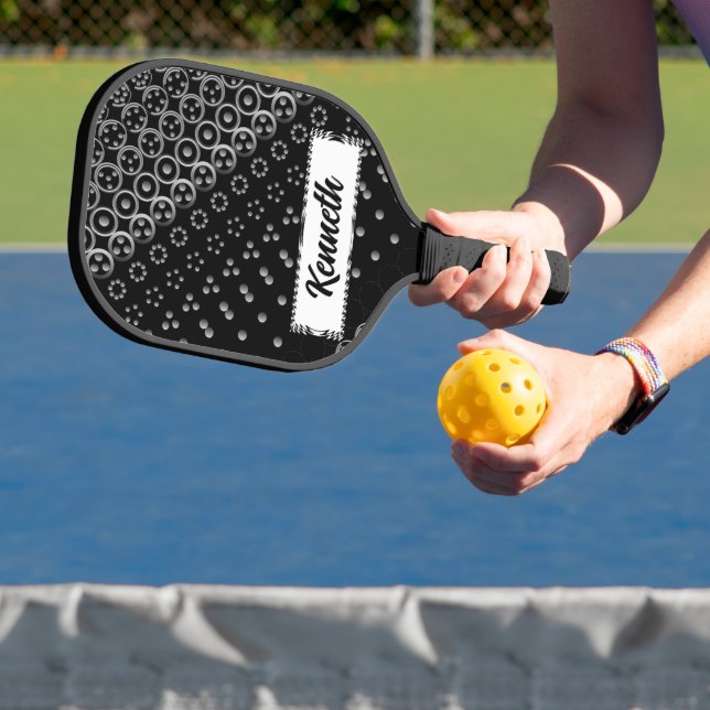Centesimal 12Digit Fibonacci Sequence by K Yoncich Pickleball Paddle (Insitu)