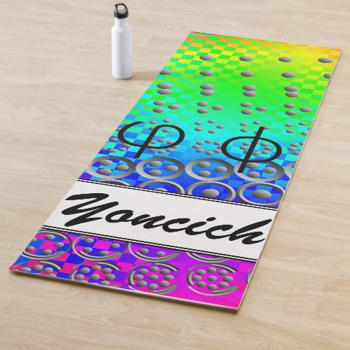 Centesimal 12Digit Fibonacci Sequence by K Yoncich Yoga Mat