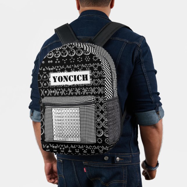Centesimal Number Chart Ls by Kenneth Yoncich Printed Backpack (Insitu (Model))