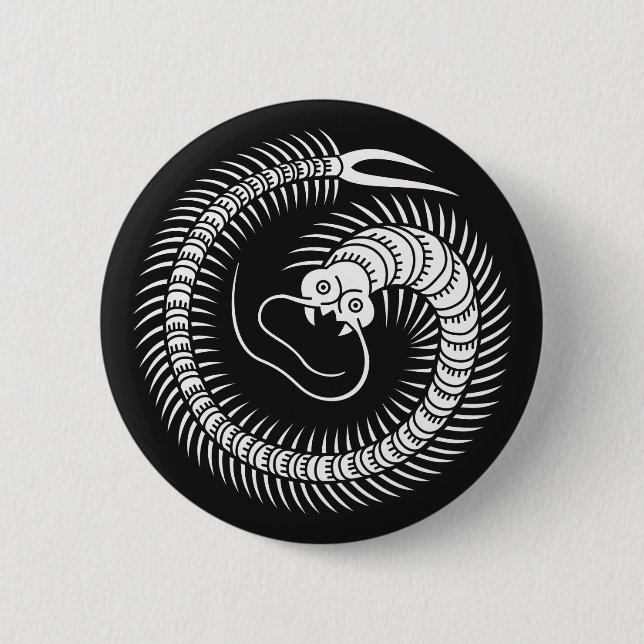 Centipede circle pinback button (Front)