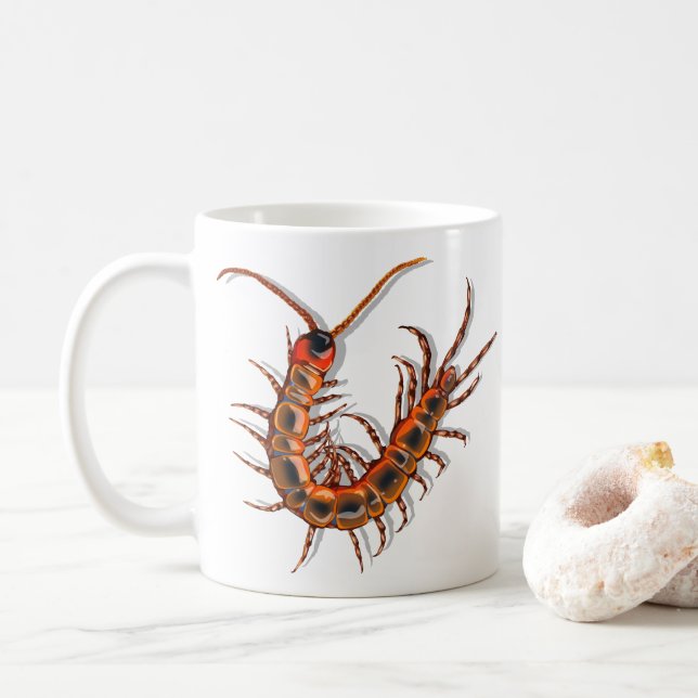 Centipede  coffee mug (With Donut)