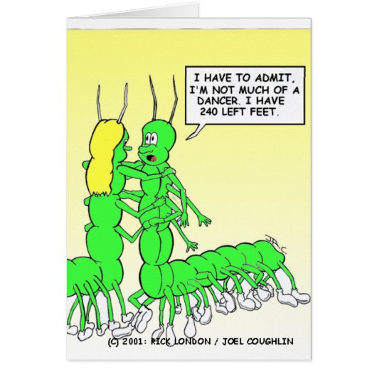 Centipede Dancing Funny Tees, Gifts & Collectibles Cards (Front)