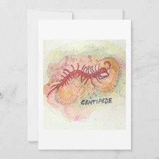 Centipede Greeting Card