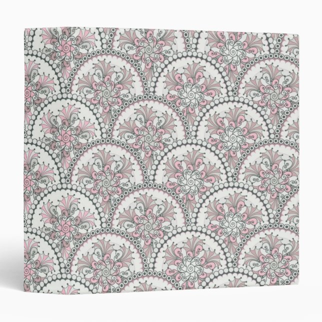 Centle Vintage Pattern 3 Ring Binder (Front/Spine)