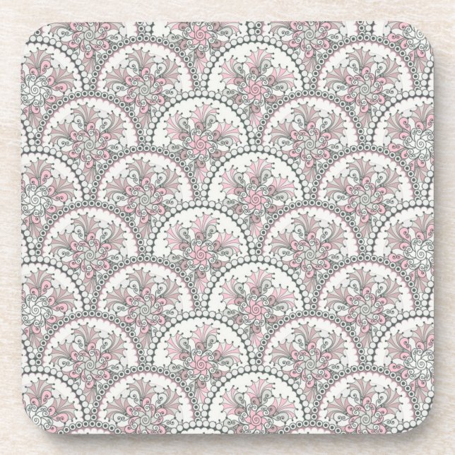 Centle Vintage Pattern Beverage Coaster (Front)