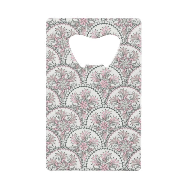 Centle Vintage Pattern Credit Card Bottle Opener (Front)