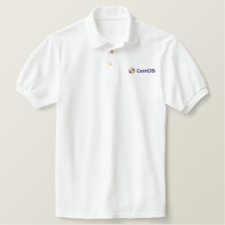 CentOS White Polo Shirt