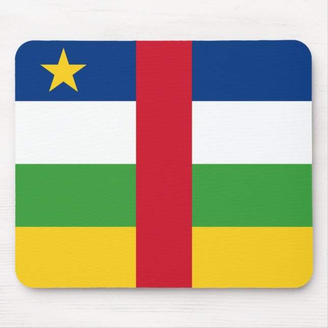 Centrafrique Flag Mousepad (Front)
