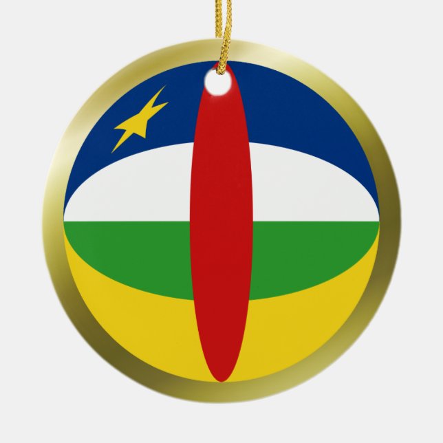 Centrafrique Flag Ornament (Front)