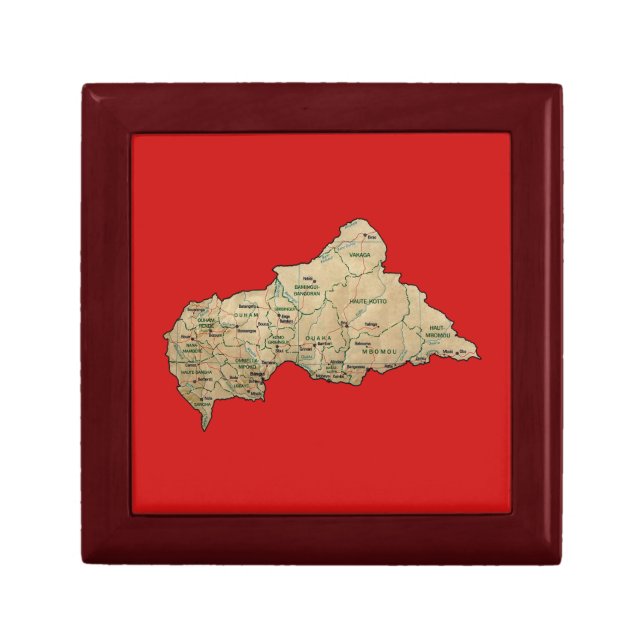 Centrafrique Map Gift Box (Front)