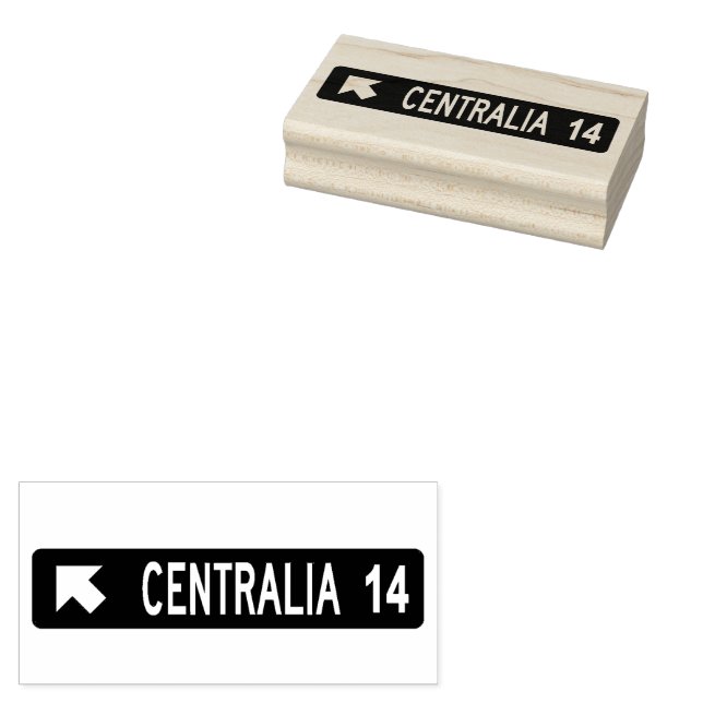 Centrailia PA Rubber Stamp (Stamped)