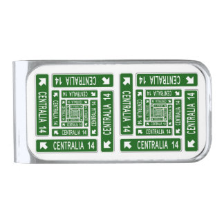 Centrailia PA Silver Finish Money Clip