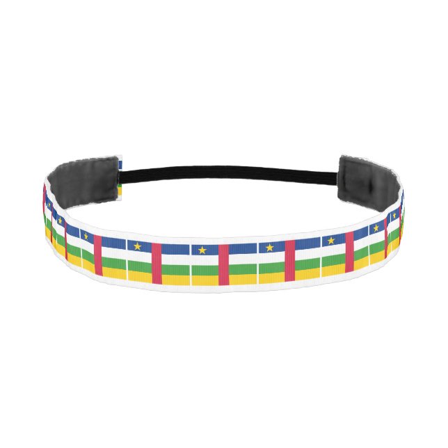 Central African Republic Flag Athletic Headband (Front)