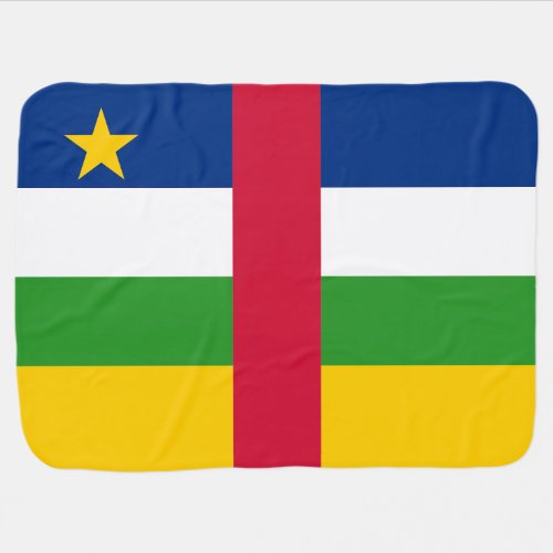 Central African Republic Flag Baby Blanket