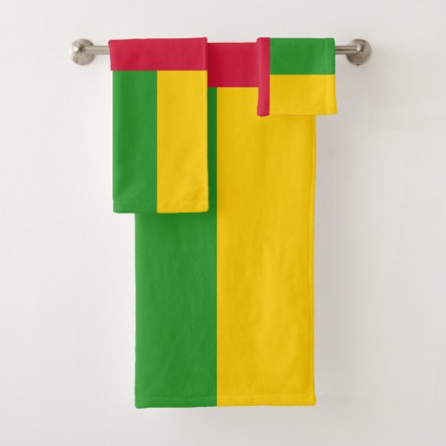 Central African Republic Flag Bath Towel Set