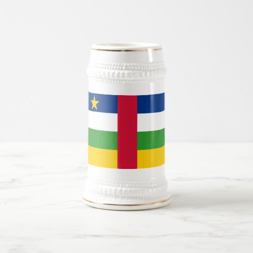 Central African Republic Flag Beer Stein