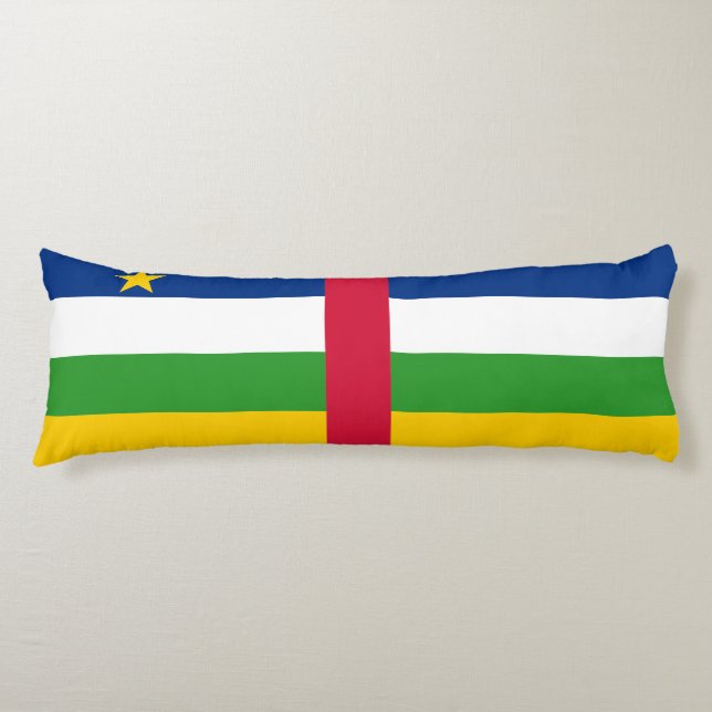 Central African Republic Flag Body Pillow (Front)