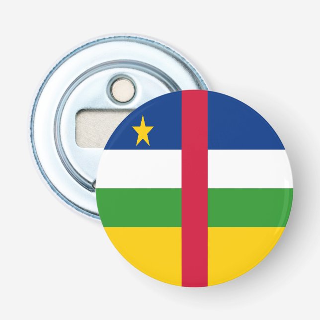 Central African Republic Flag Bottle Opener (Front)